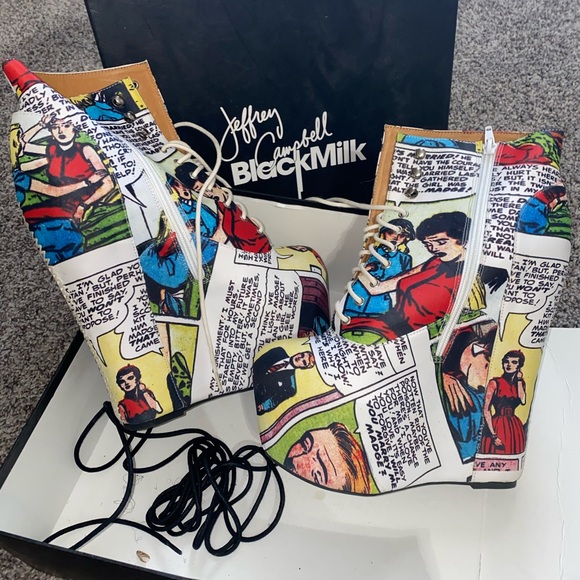 Jeffrey Campbell Shoes - LIMITEDEDITION Jeffery Campbell x Black Milk Sz 11